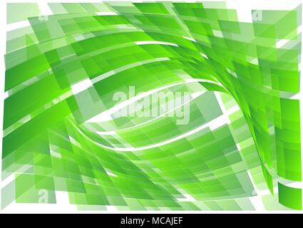 abstract green background with cubes Stock Vector