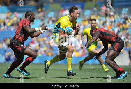 Queensland, Australia . 15th April, 2018. . Rugby 7s. XXI Commonwealth games. Robina Stadium. Gold Coast 2018. Queensland. Australia. 15/04/2018. Credit: Sport In Pictures/Alamy Live News Credit: Sport In Pictures/Alamy Live News Stock Photo