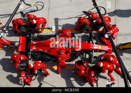 Shanghai: Motorsports: Formula 1 2018 Heineken Chinese Grand Prix Chinese Formula One Grand Prix Shanghai Circuit in Shanghai, China.#7 Kimi Raikkonen (FIN, Scuderia Ferrari), 15 April 2018. | usage worldwide Stock Photo