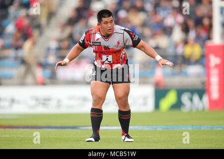 SEIRYO RUGBY ピステ Tokyo, Japan. 14th Apr, 2018. Jiwon Koo (Sunwolves) Rugby