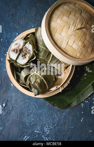 Rice piramidal dumplings Stock Photo