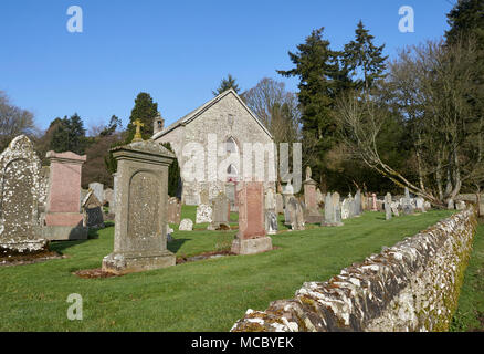 The Old Parish Church of Dunnichen, near Letham and Forfar in Angus, Scotland, is now a Private home undergoing renovation. Stock Photo