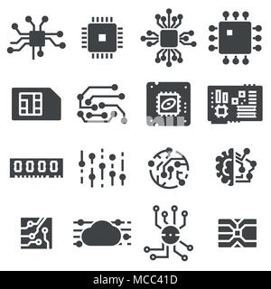 set of electronic devices on gray background. Vector icon set Stock Vector
