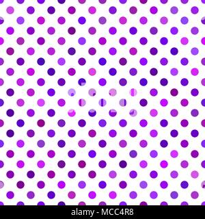Purple seamless dot pattern background - vector design Stock Vector