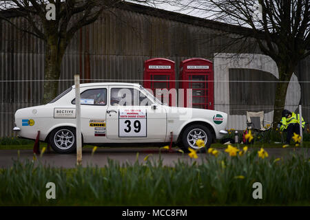 Ford Escort Mk1 Railcar parks up Stock Photo