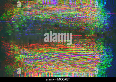 Test Screen Glitch Texture Stock Photo