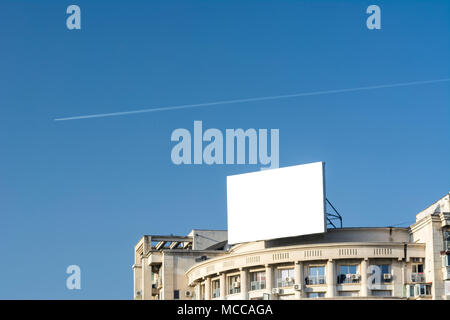 Billboard with white space for streets advertising Blank advertising billboard Stock Photo