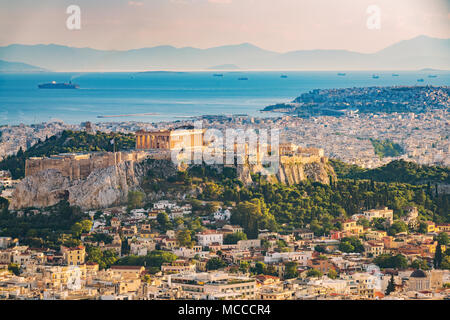 Aerial view on Athens, Greece Stock Photo