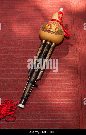 Hulusi Reed Cucurbit flute,Hulusi,musical instrument of the Chinese Dai ethnic ...