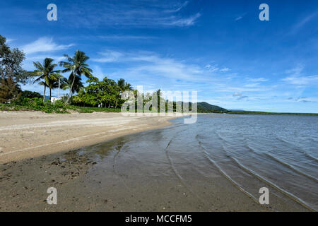 Sandy beach in Cairns centre, Far North Queensland, FNQ, QLD, Australia Stock Photo