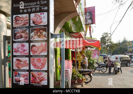 Siem Reap Massage Parlor Exterior Siem Reap Town Cambodia Asia Stock Photo Alamy