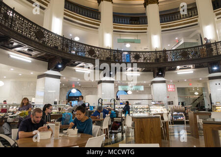 Self-serve wine by the glass wine tasting station inside Heinen's Grocery  Store in downtown Cleveland.Ohio.USA Stock Photo - Alamy