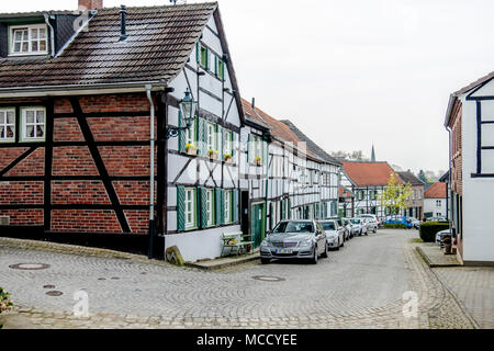 LIEDBERG / GERMANY - APRIL 14 2018: The historic old town Liedberg in NRW, Germany. Stock Photo
