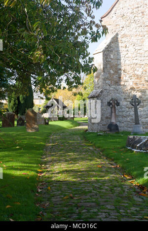 St Peter and St Paul church, Saltwood Kent Stock Photo