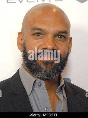 LOS ANGELES, CA - APRIL 15: Actor Khary Payton attends AMC 'Survival Sunday: The Walking Dead and Fear The Walking Dead' event at AMC Century City 15 on April 15, 2018 in Los Angeles, California. Photo by Barry King/Alamy Live News Stock Photo