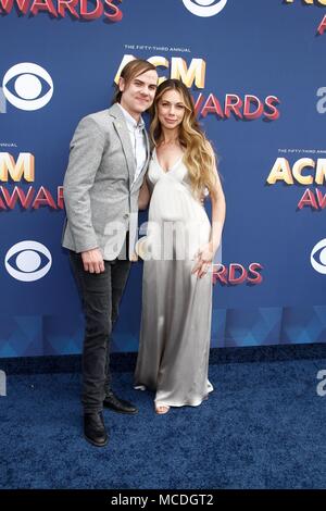 Ross Copperman, Katlin Copperman at arrivals for 53rd Academy of Country Music (ACM) Awards - Arrivals 3, MGM Grand Garden Arena, Las Vegas, NV April 15, 2018. Photo By: JA/Everett Collection Stock Photo