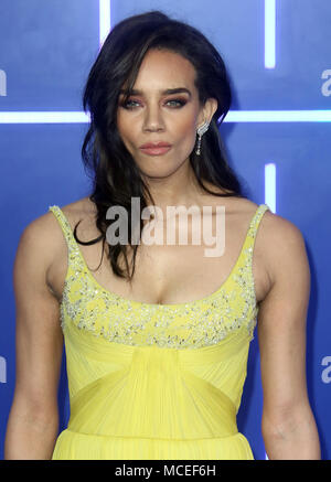 Hannah John-Kamen attending the European premiere of Ready Player One