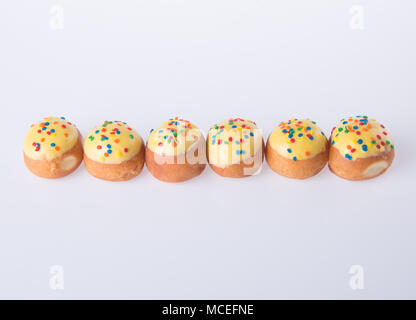 donut Sweet mini donut on background Stock Photo