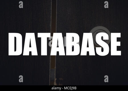 Database word with business blurring background Stock Photo