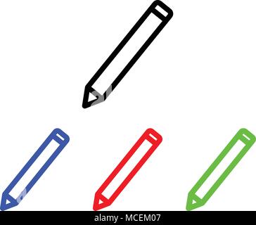 Pen glyph icon. Edit icon. Vector illustration Stock Vector