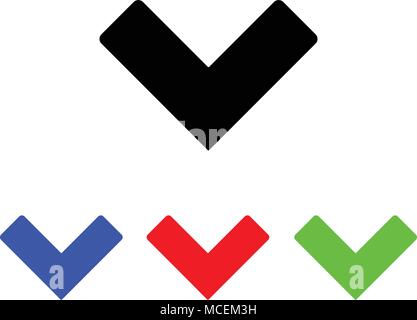 Check mark icon. vector illustration. web icon Stock Vector