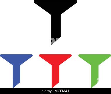 Filter icon in trendy flat style isolated on background. vector illustration. web icon Stock Vector