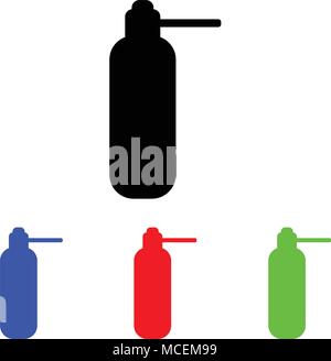 Icon line medical vial spray for the throat. vector illustration Stock Vector