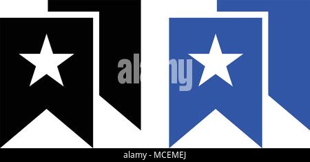 bookmark glyph icon. vector illustration. web icon Stock Vector