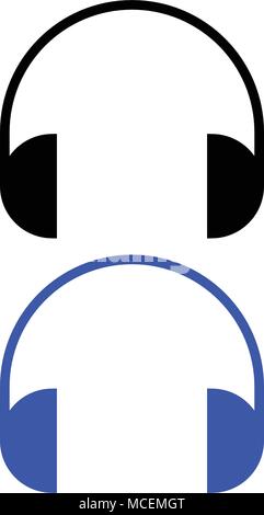 Vector headphones icon. vector illustration. web icon Stock Vector