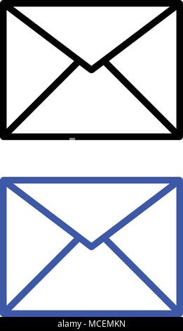 Envelope glyph icon. vector illustration. web icon Stock Vector