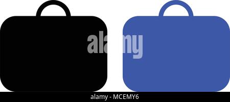 Briefcase line icon, Vector on white background Stock Vector