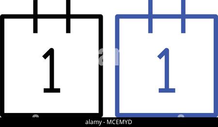 Calendar Isolated Flat Web Mobile Icon Vector Sign Symbol Button Element Silhouette Stock Vector
