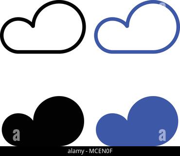 Cloud flat icon. weather icon. vector illustration Stock Vector