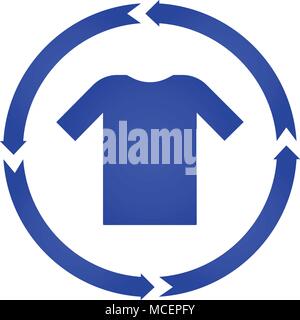 T-Shirt turn icon. vector illustration. flat style Stock Vector