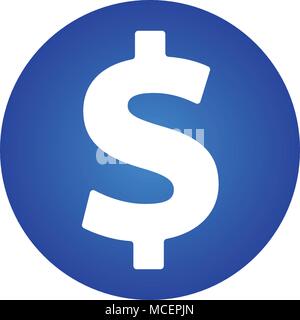 Dollar sign icon. vector illustration. flat style Stock Vector