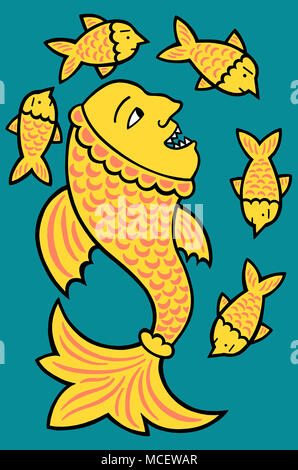It's a fish eat fish world Stock Photo - Alamy