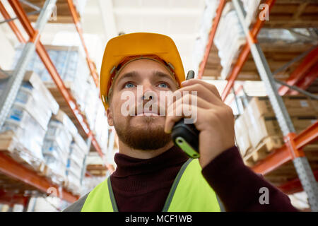Young Warehouse Worker Stock Photo