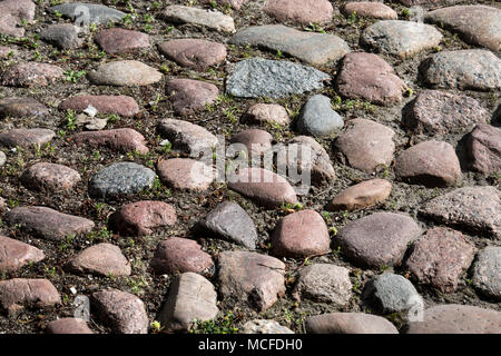 Cobbled street background Stock Photo
