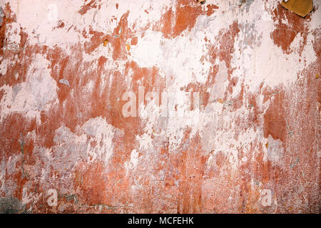 Red stucco surface background Stock Photo