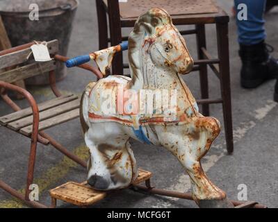 Tin rocking hot sale horse