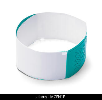 Blank Hospital Wirstband Isolated on a White Background. Stock Photo