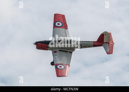 The Royal Navy Historic Flights DHC Chipmunk T mk 10 which is not normally seen during public display but is used for training by the RNHF/ Stock Photo