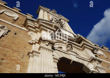 internal facade of Porta Pia designed by Michelangelo, Rome, Italy Stock Photo