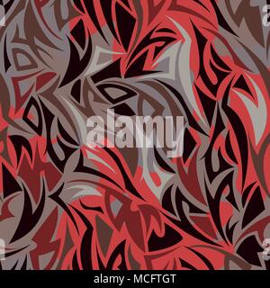 Multilayer Maori style seamless pattern Stock Vector