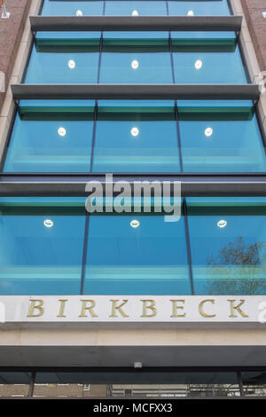 Birkbeck College, Malet Street, Bloomsbury, London WC1, UK Stock Photo