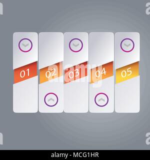 Abstract 3D cubic infographic vector illustration suitable for web graphic design Stock Vector