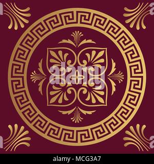 Luxury ornamental design background in golden color vector illustration Stock Vector