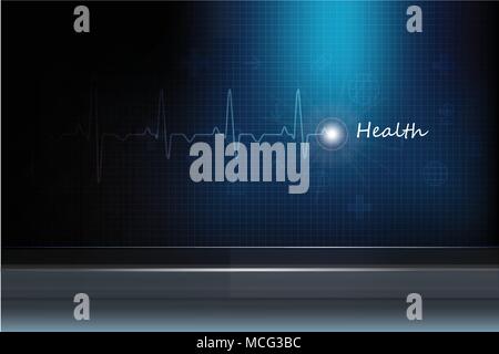 Medical Abstract Background, Suitable for Healthcare and Medical News Topic Stock Vector