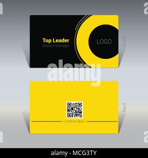 Business card design concept, Vector Illustration Stock Vector