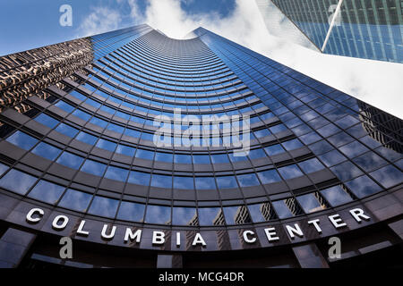 WA14316-00...WASHINGTON - The Columbia Center building is the tallest structure in Seattle. This view is from the 5th Avenue side. Stock Photo